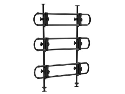 Deliaca mriežka do auta pre psa, nastaviteľná kovová, čierna