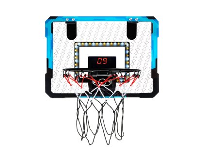 Detský basketbalový kôš cez dvere s počítadlom, hudba, led, 3+