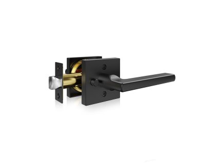 Dverová kľučka 5 ks matná čierna, reverzibilná, bez kľúča, 45°