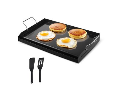 Grilovacia platňa z uhlíkovej ocele 24×16 inch obdĺžniková s rukoväťou