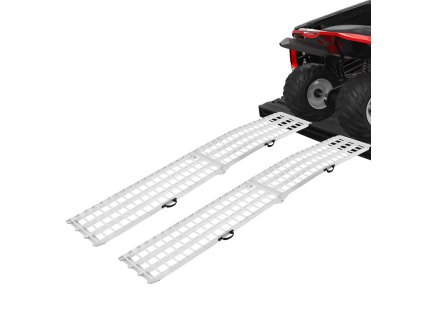 Hliníkové rampy 2000 lbs, 2 ks, širší povrch, rukoväte pre ATV, moto