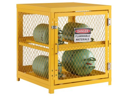 Horizontálna skriňa na plynové fľaše, 4×33 lbs, 31.02×30.04×35 inch