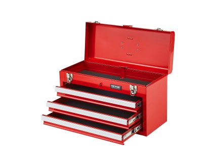 Kovový box na náradie 20.5-inch, 3 zásuvky, eva vložky, zámok