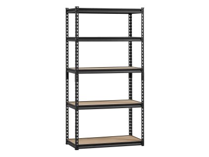 Kovový regál 5 políc nastaviteľný 2000 lbs 16" d × 32" w × 62.8" h