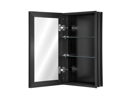 Kúpeľňová zrkadlová skrinka 14×24 inches, 2 police, zapustená/nástenná