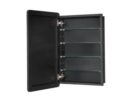 Lekárnička 20×30 inch so zrkadlom, 4 police, zapustená/nástenná montáž