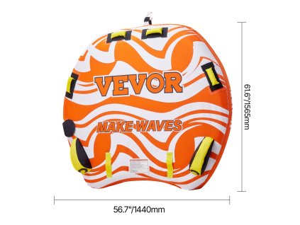 Nafukovací tuba pre čln 1–2 osoby, nosnosť 340lbs, polstrované úchyty