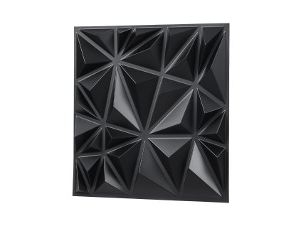Nástenné 3d panely pvc 33 kusov 11.81×11.81 in 32 sq.ft matná čierna