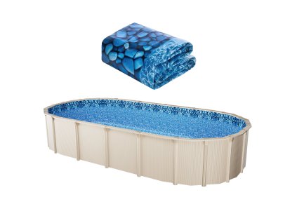 Oválna vložka do nadzemného bazéna 12×24 ft overlap, 48–54 inch, vinyl