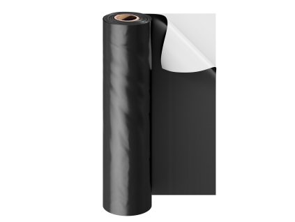 Plastová fólia 10 mil 10'×100', čierno-biela, v rolke, parozábrana