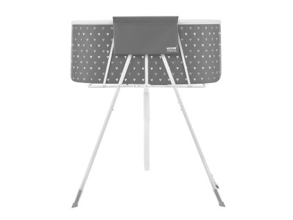 Prenosná vyvýšená skladacia vaňa pre malé/stredné plemená, odtok, šedá