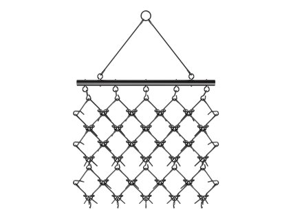 Reťazový bránik 5×4.5 ft, 60 ostrých zubov, pre atv/utv a traktor