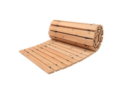 Rolovací cédrový chodník 7 ft × 17 in, protišmyk, s lanovým spojom