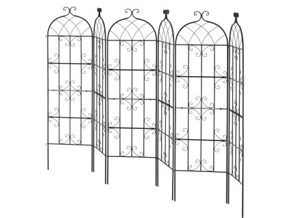 Sada 6 mriežok pre popínavé rastliny, antikorózny kov, 71×20 in