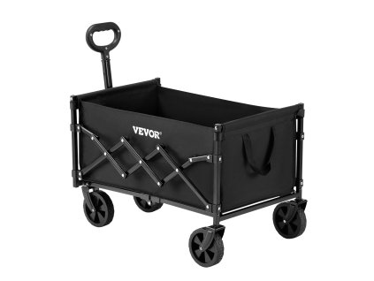 Skladací vozík 120L 225LBS, terénne kolesá, nastaviteľná rukoväť