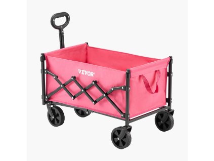 Skladací vozík 120L, 225LBS, terénne kolesá, nastaviteľná rukoväť