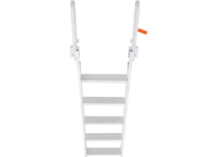Sklopný hliníkový rebrík pre čln, 5 stupňov, nosnosť 350lbs, 4" stupne