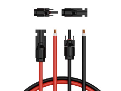 Solárny predlžovací kábel 6mm²/10AWG 15.24m/50FT vodotesné konektory