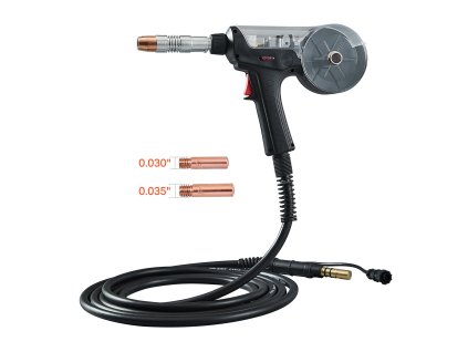 Spool gun 200amp 20ft kábel pre 0.030"/0.035" drôty flux/pevné/hliník