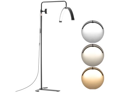 Stojacia led lampa polmesiac 26 inch stmievateľná, diaľkové ovládanie