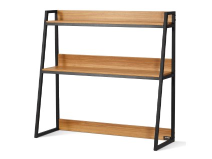 Stolová polica na knihy 2-policová 37.4"×12.6"×35.4" drevený vzhľad