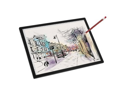 Svetelná led podložka a3, 6 úrovní stmavenia, nabíjateľná pre kresbu