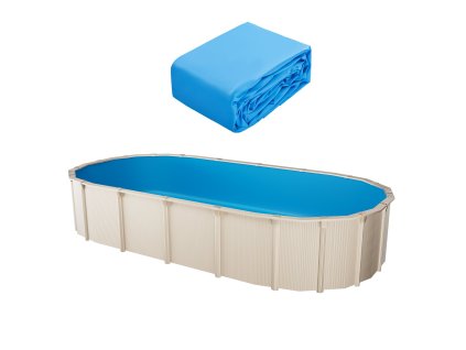 Vložka do nadzemného oválneho bazéna prekryvný vinyl 24×12.3 ft 52in