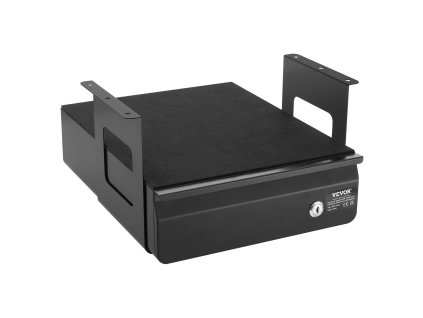 Výsuvná zásuvka pod stôl, skrytá uzamykateľná, 14×13×7 in s montážou