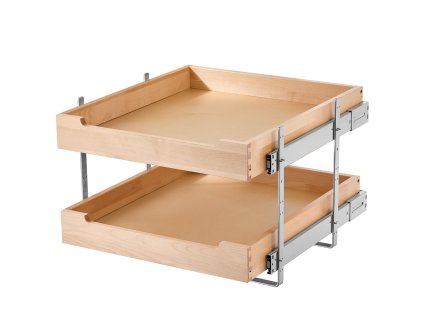 Výsuvný organizér do skrinky 2 poschodia 20"×21" s tlmeným dovieraním