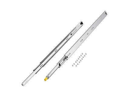 Zásuvkové koľajnice plnovýsuv so zámkom nosnosť 250 lbs 16–60 in