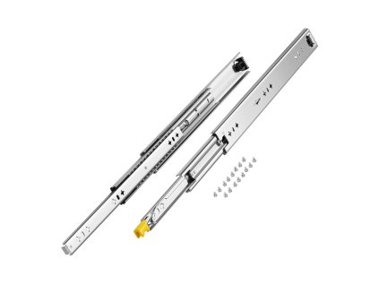 Zásuvkové koľajnice plný výsuv 250 lbs, guľôčkové s poistkou 16–60in