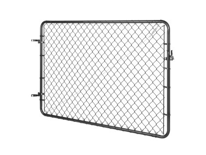 Brána z pletiva nastaviteľná 72×48 in s plastovým povlakom bez stĺpov