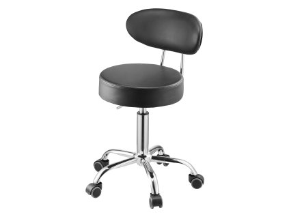 Dielenská stolička s operadlom, pneumatická, 360°, nosnosť 300 lbs