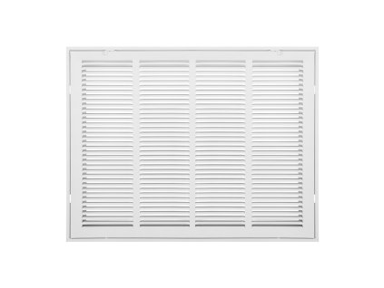 Návratová mriežka 24×18" otvor, oceľ, dvierka na 1" filter na stenu