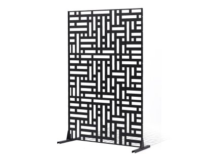 Oceľový 3-panelový paraván 47"×76" stojací na balkón, interiér