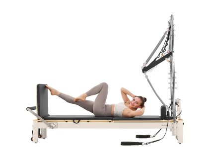 Pilates reformer s dvojitým odporom, boxom a doskou, nosnosť 400 LBS