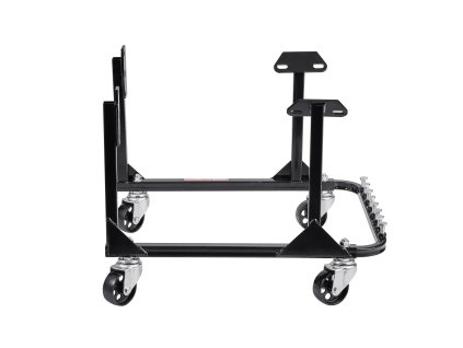 Stojan na motor 340 kg (750 lbs), oceľový, 4 otočné kolieska, 4 háky