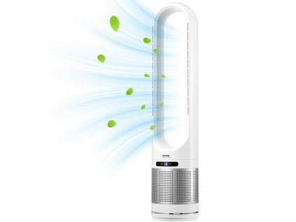 Stojanový bezlopatkový ventilátor 15.4 ft/s, 80°, 8 rýchlostí, h13hepa