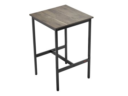 Barový stôl s kovovým rámom 24×24×36 in hnedo-čierny ľahká montáž