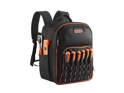 Batoh na náradie 49 vreciek, priečinok na notebook, spevnené dno