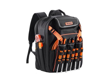 Batoh na náradie, 45 vreciek, priehradka na notebook, vystužené dno