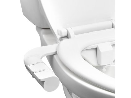 Bidetová nadstavba na toaletu, dve vysúvacie trysky, nastaviteľný tlak