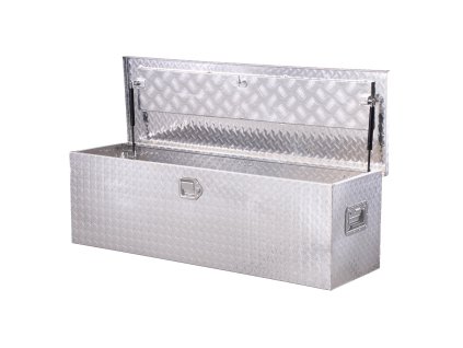 Box na náradie do korby z hliníka, diamantový plech, 49×15×15"