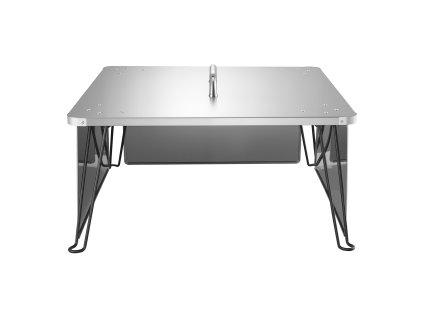 Deflektor tepla na ohnisko 645×645×370 mm nerezový, 4 skladacie nohy