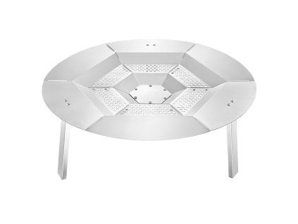 Deflektor tepla na ohnisko na drevo 685,8 mm, nerez, odnímateľný kryt