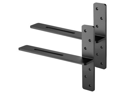 Držiaky políc 2 ks, nosnosť 90 kg/200 lbs, 406.4×73.5×304.8 mm