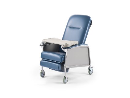 Geri kreslo, 3 polohy, 4 kolieska, mäkké sedadlo, odnímateľná tácka