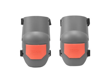 Chrániče na kolená extra hrubé s penovou vložkou, unisex sivé/oranžové