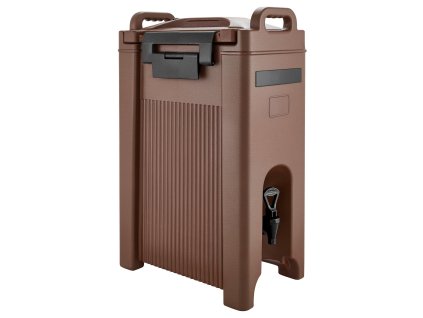 Izolovaný zásobník na nápoje 5 gal/19l s kohútikom a rúčkou hnedý