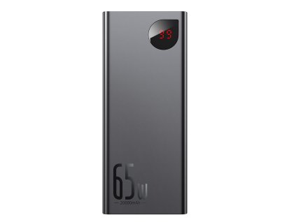 Baseus Adaman Metal Power Bank 20000mAh PD QC 3.0 65W 2xUSB + USB-C + micro USB (černá)